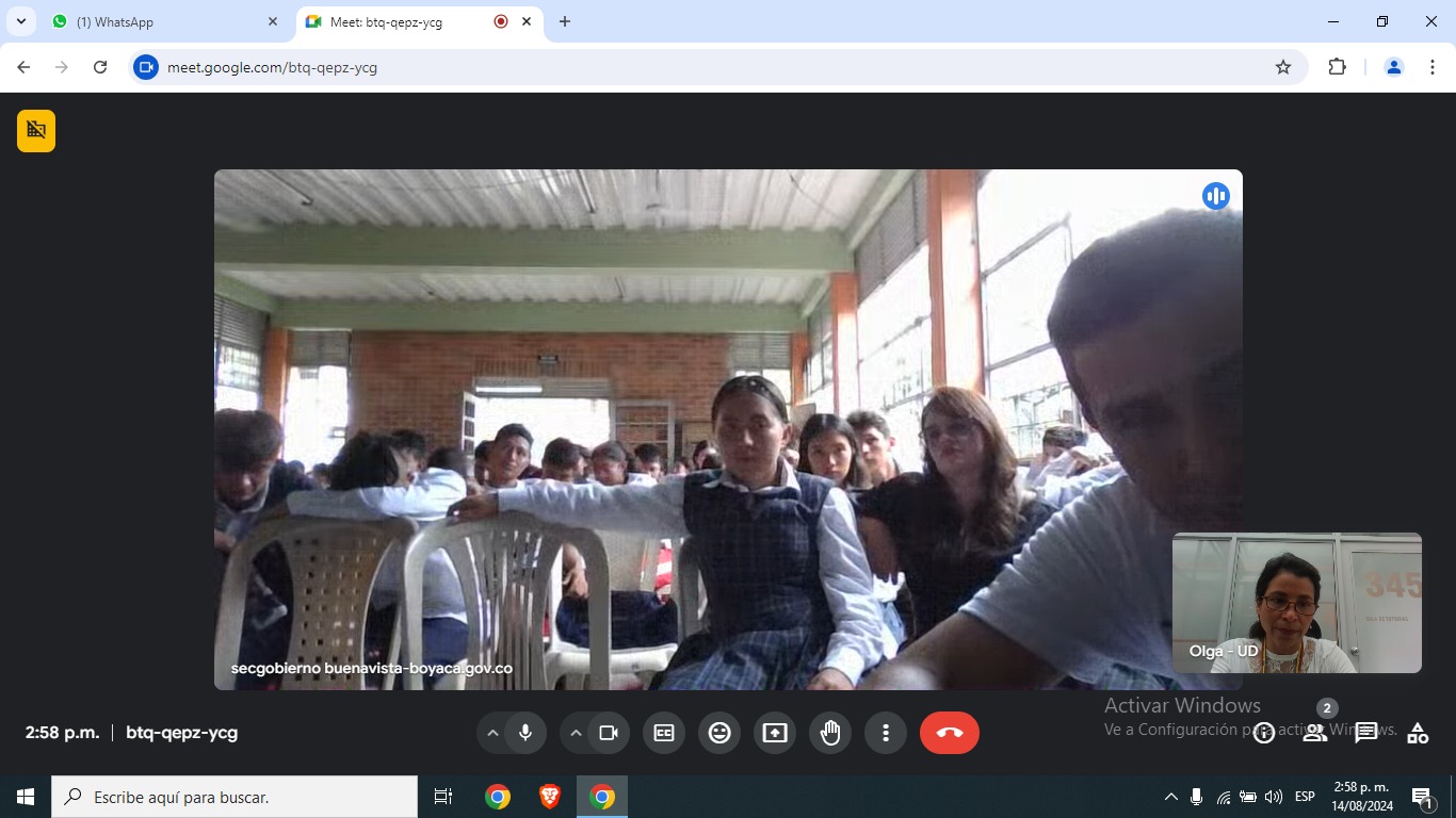 CHARLA VIRTUAL COLEGIO BUENAVISTA BOYACA